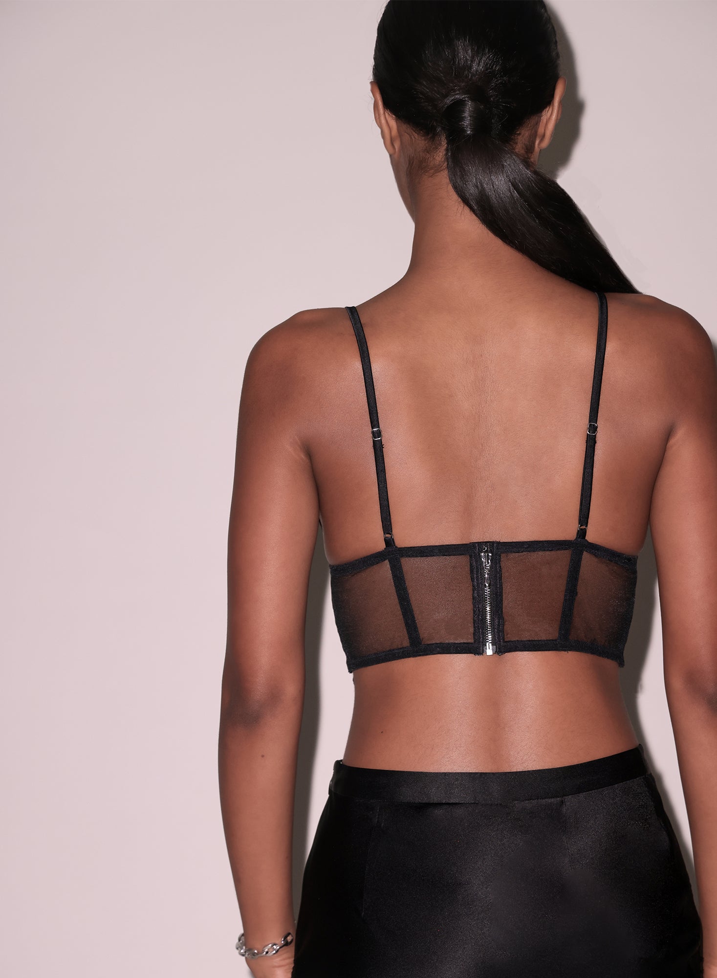 Whitney Embroidery Longline Triangle Bra