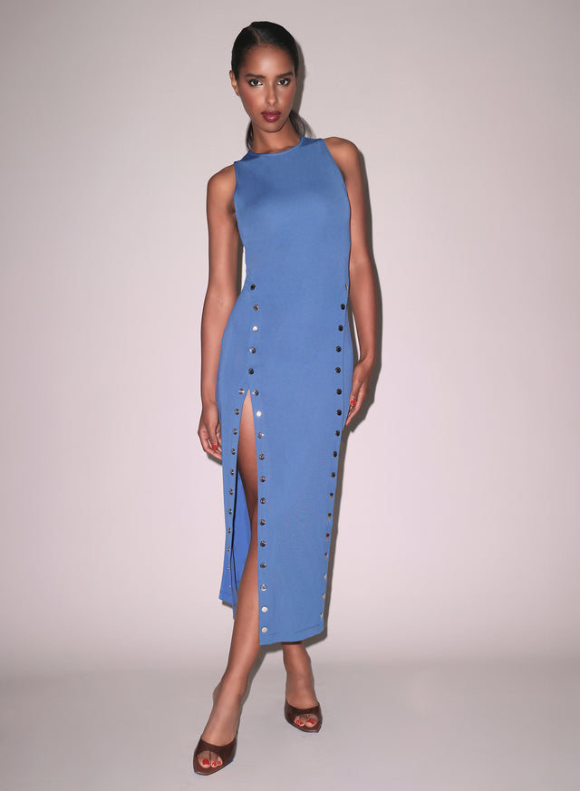 Dusk blue - Undo Me Racer Dress | Fleur du Mal