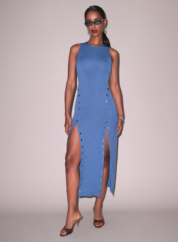 Dusk blue - Undo Me Racer Dress | Fleur du Mal