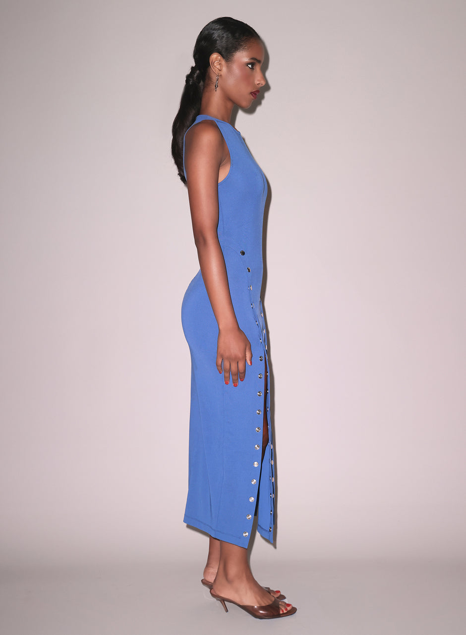 Dusk blue - Undo Me Racer Dress | Fleur du Mal