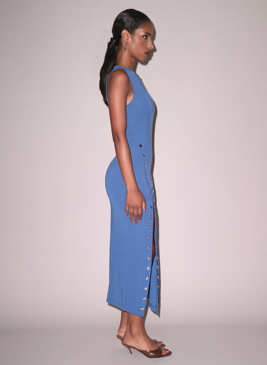 Dusk blue - Undo Me Racer Dress | Fleur du Mal