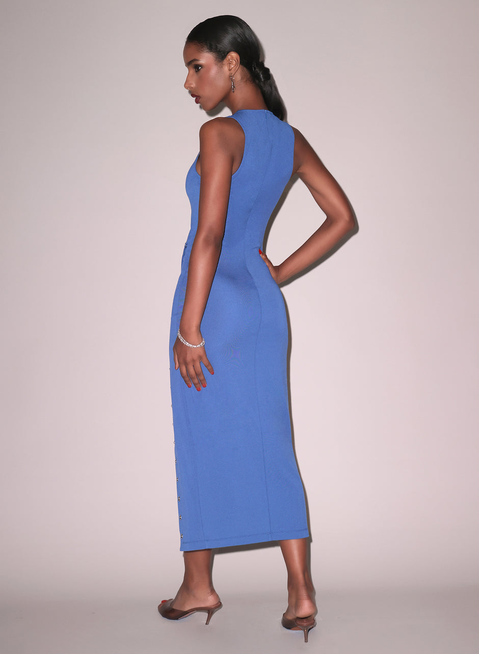 Dusk blue - Undo Me Racer Dress | Fleur du Mal