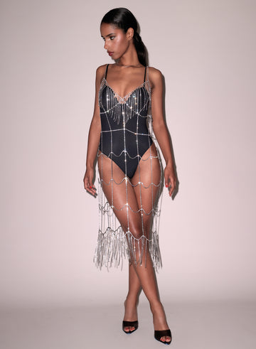 Crystal - Crystal Fringe Dress | Fleur du Mal