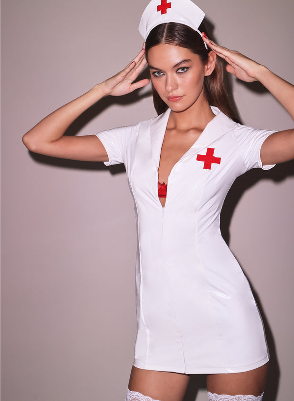 nurse halloween dress Heart Healer Costume themed parties Retro Nurse Costume Blue /