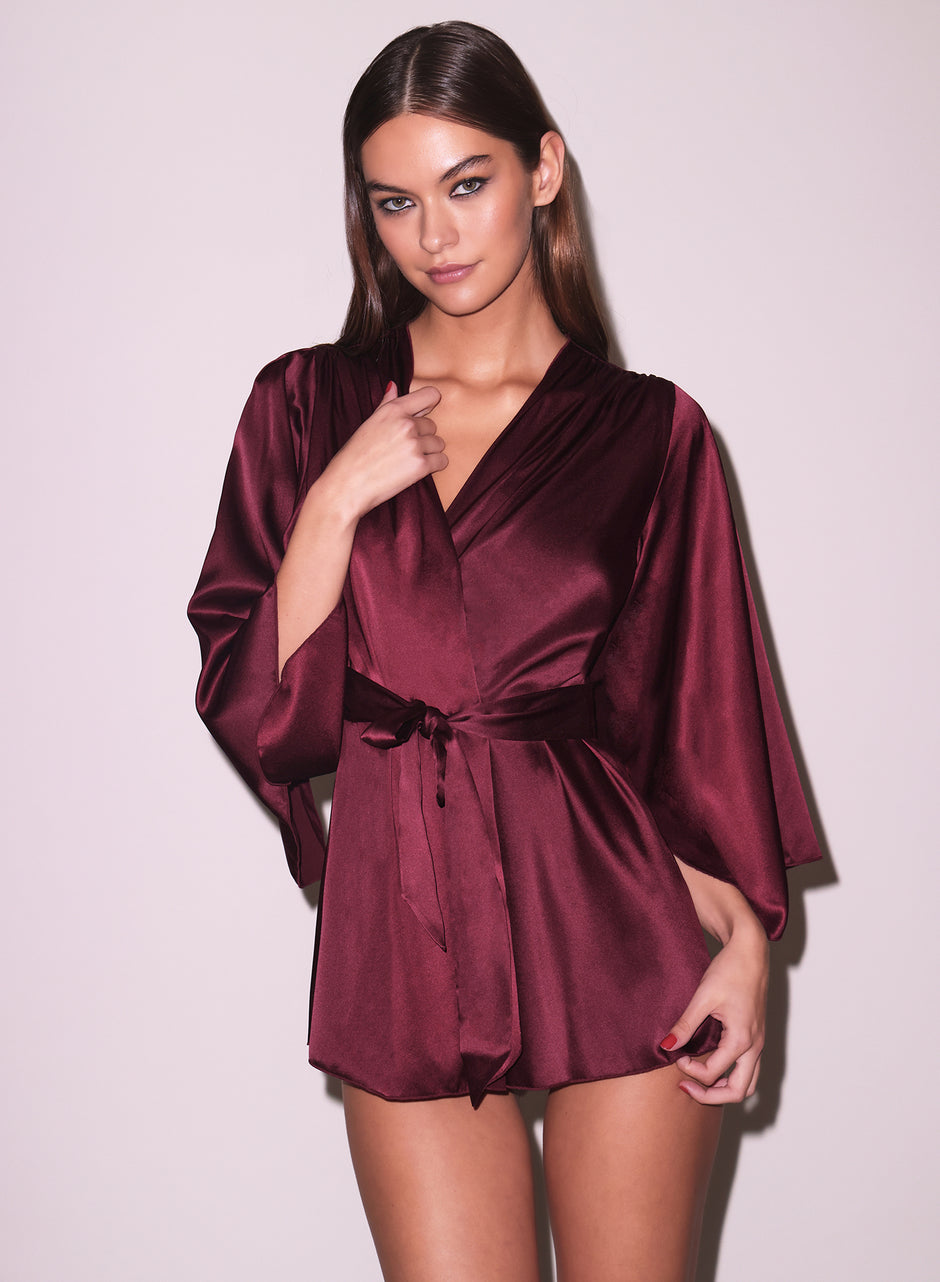 Blood red - Angel Sleeve Robe | Fleur du Mal