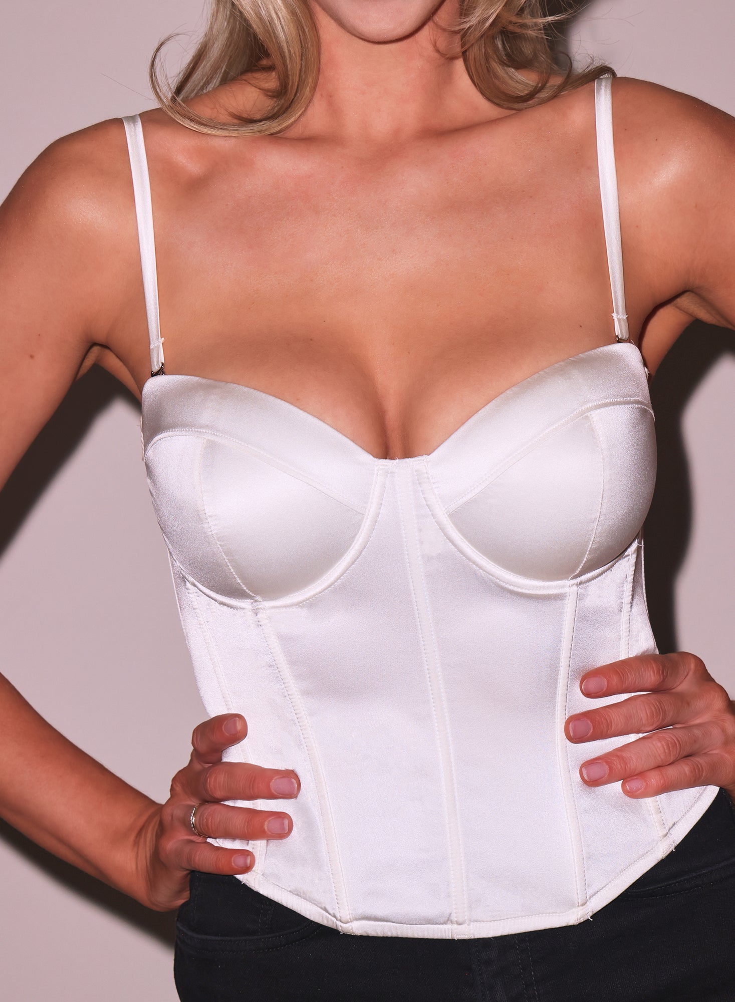 Hamptons Bustier ivory-fleur du mal