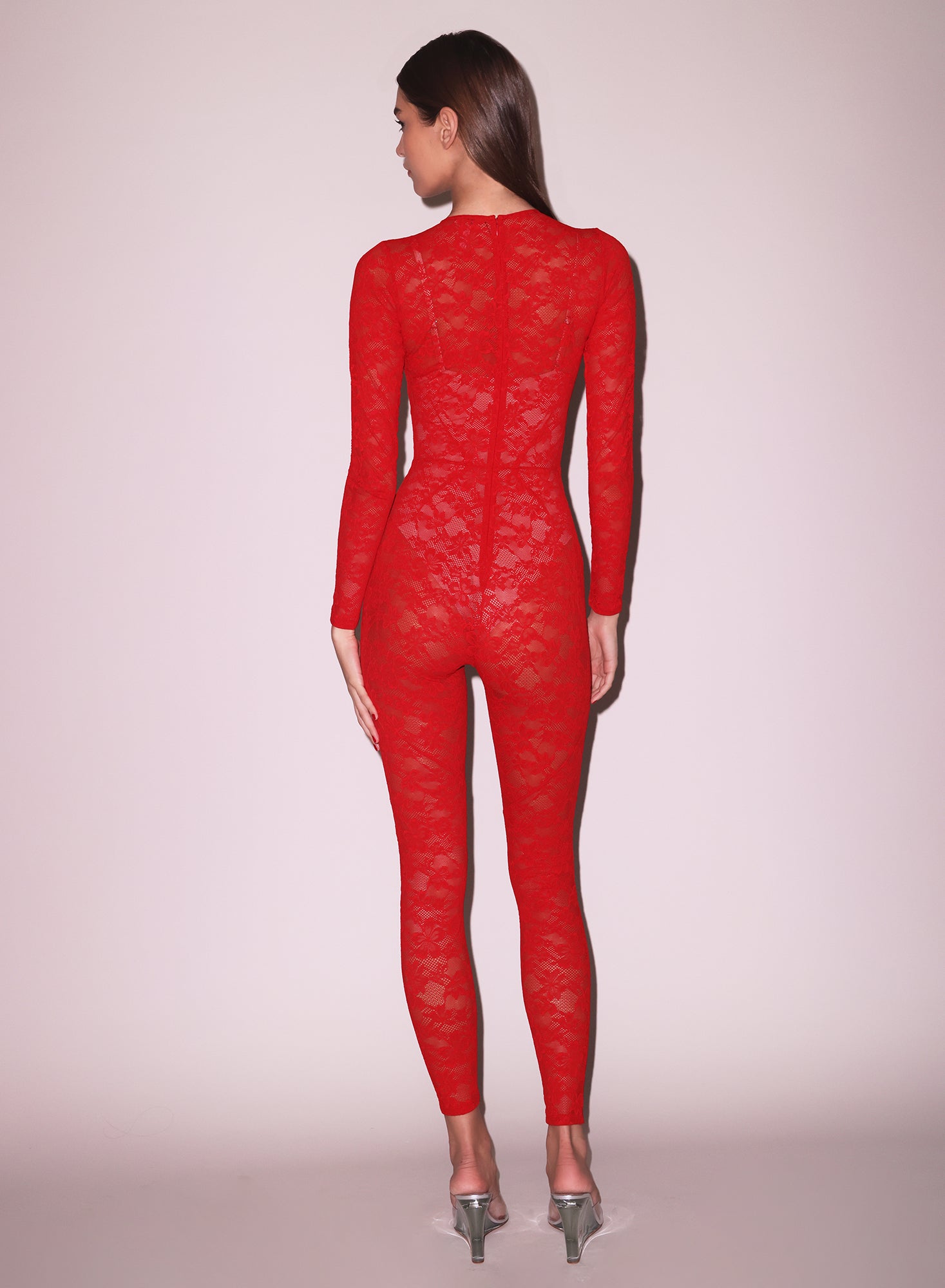 Le Stretch Lace Catsuit