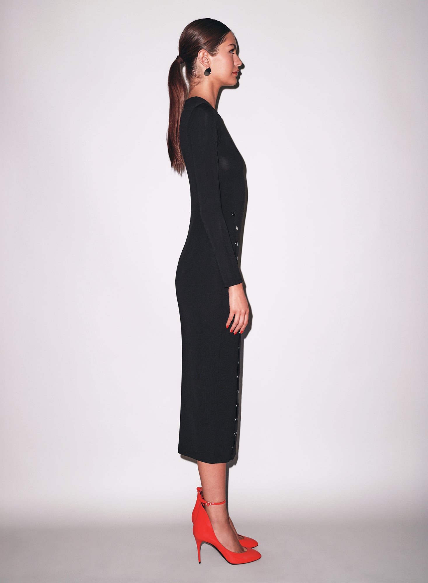 Undo Me Dress in black-fleur du mal