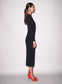 Undo Me Dress in black-fleur du mal