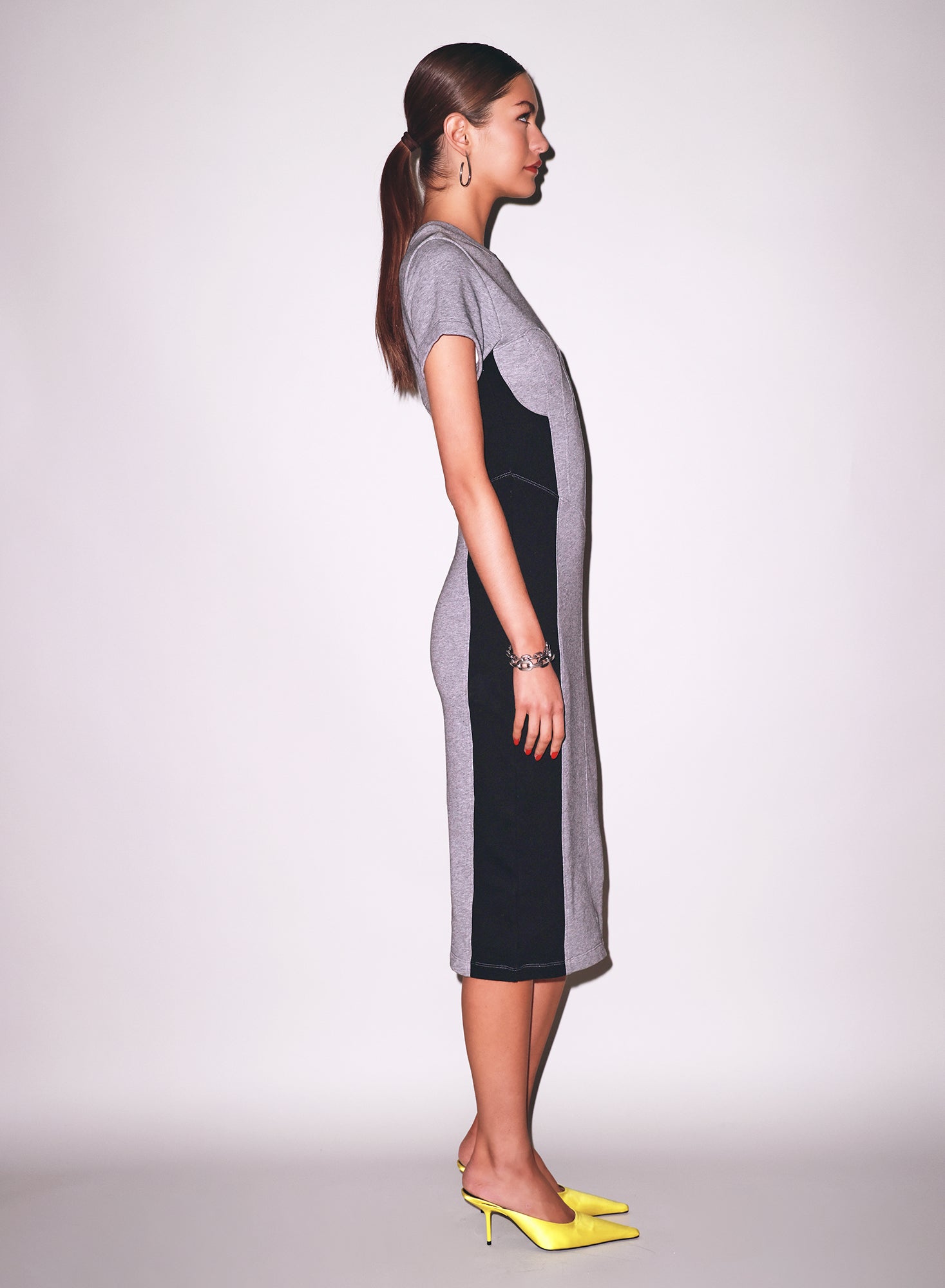 Terry Underbust Midi Dress