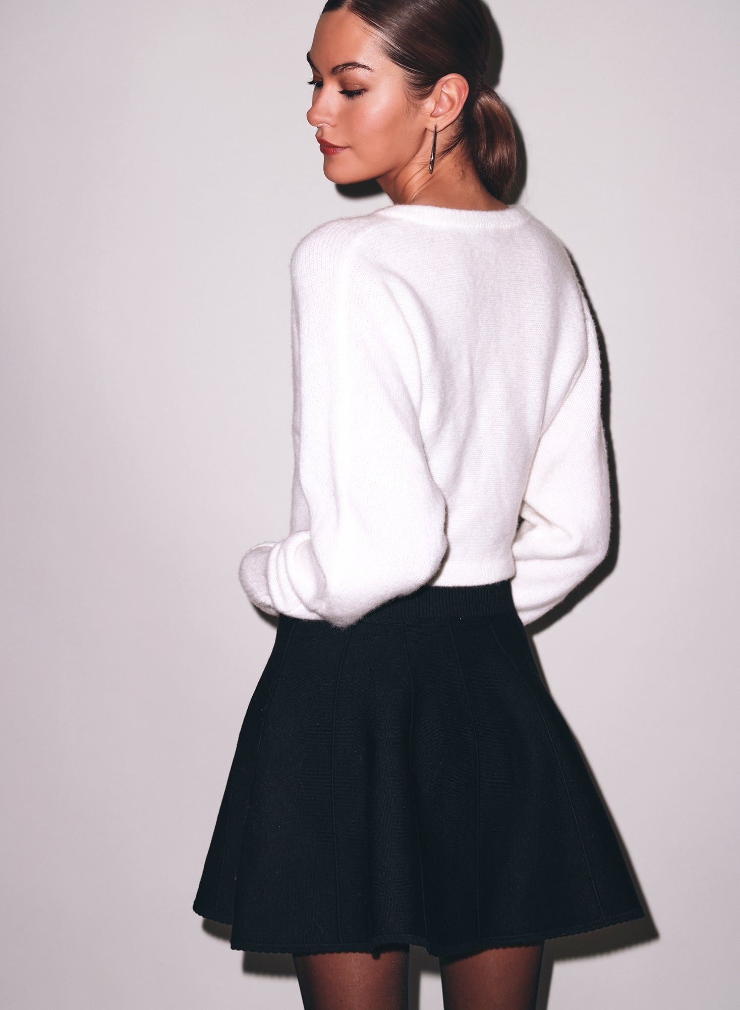 Cashmere Cardigani-ivory