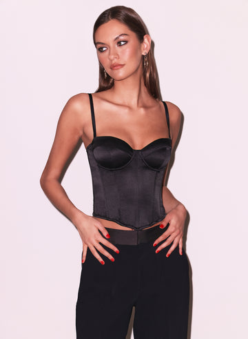 Black - Hamptons Bustier | Fleur du Mal