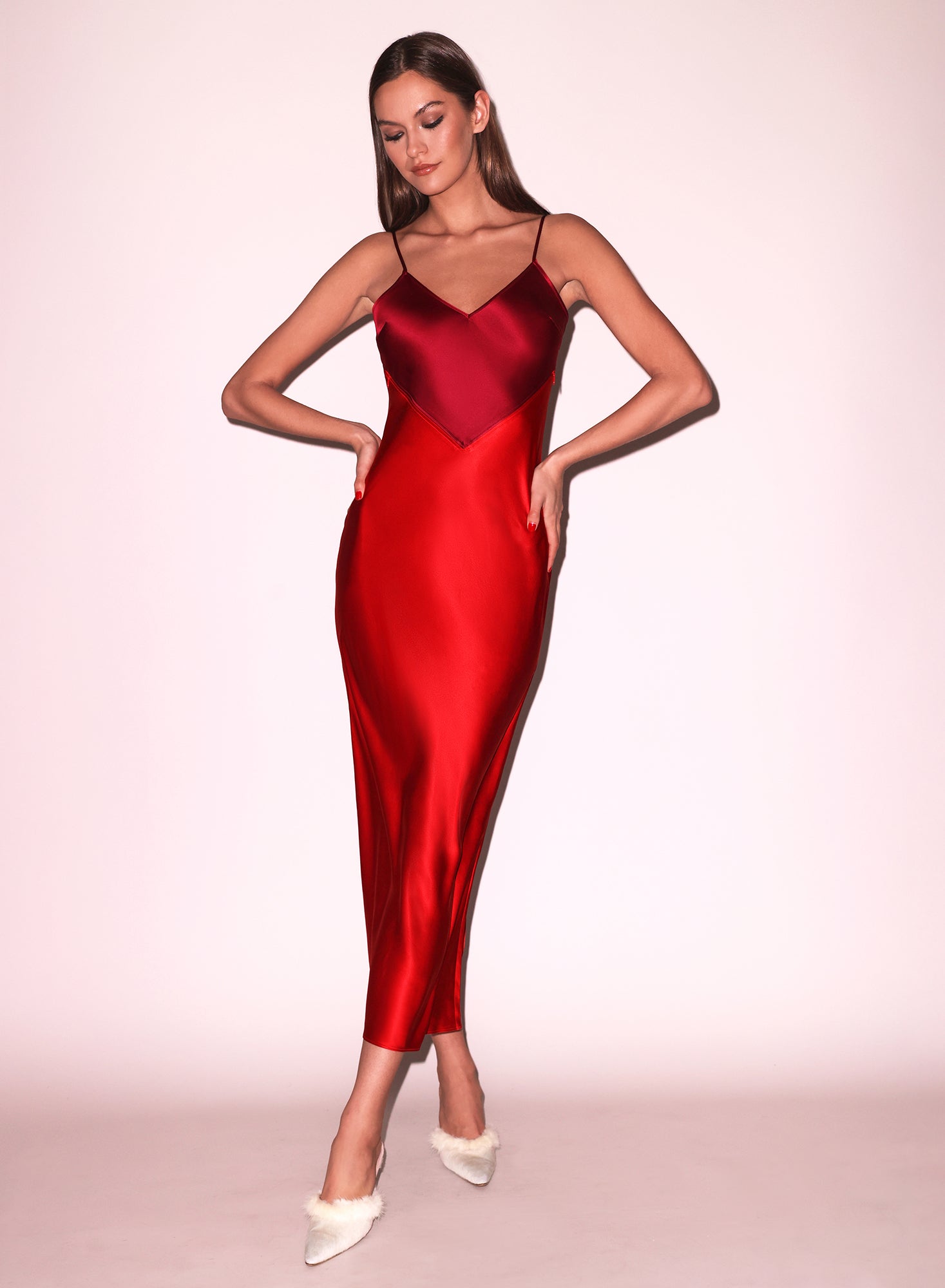 Fleur du Mal | Scarlet Slip Dress | Rouge