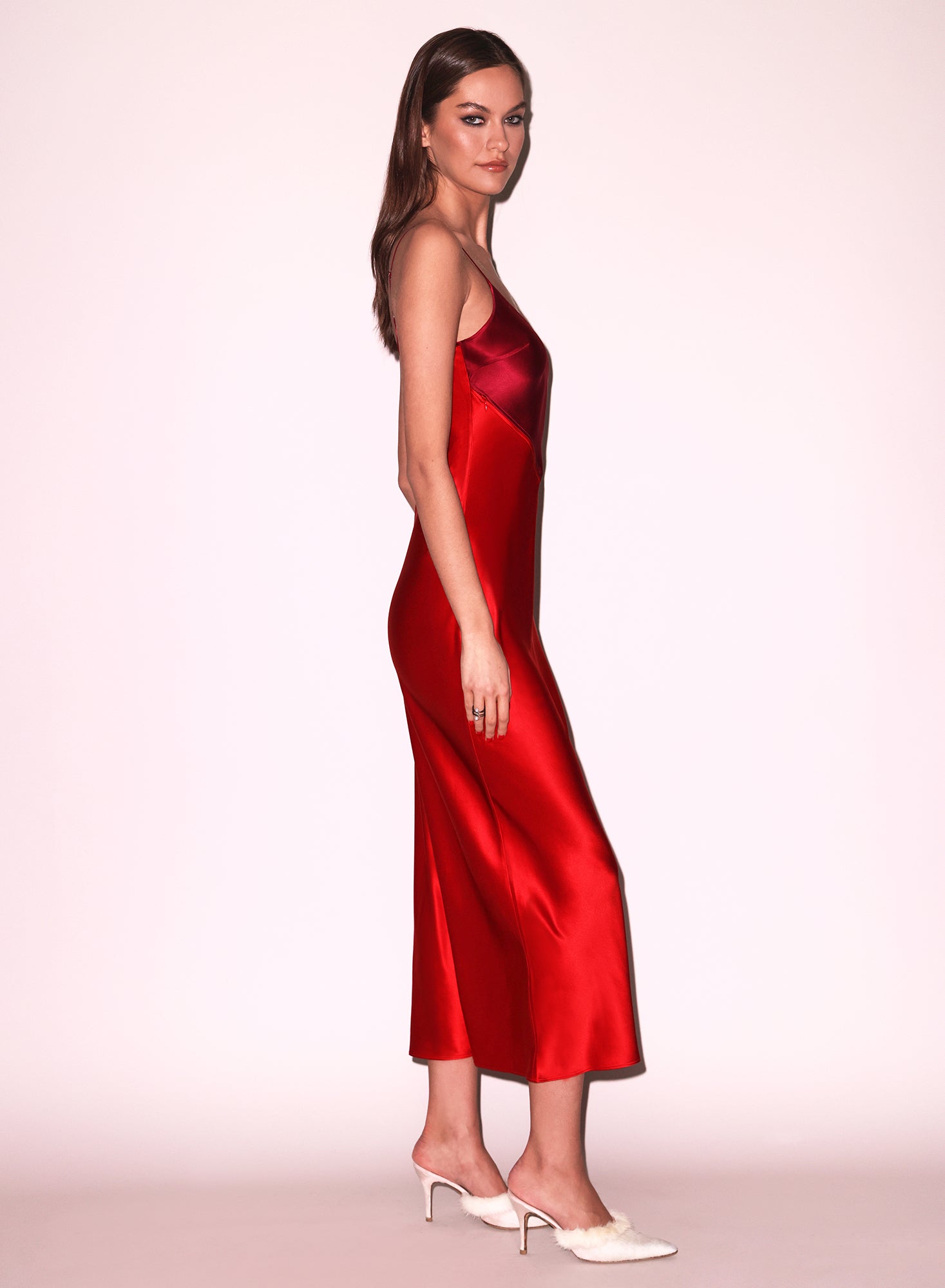 Fleur du Mal | Scarlet Slip Dress | Rouge