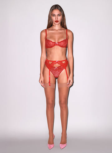 Caramel - Sheer Thigh High Stocking | Fleur du Mal