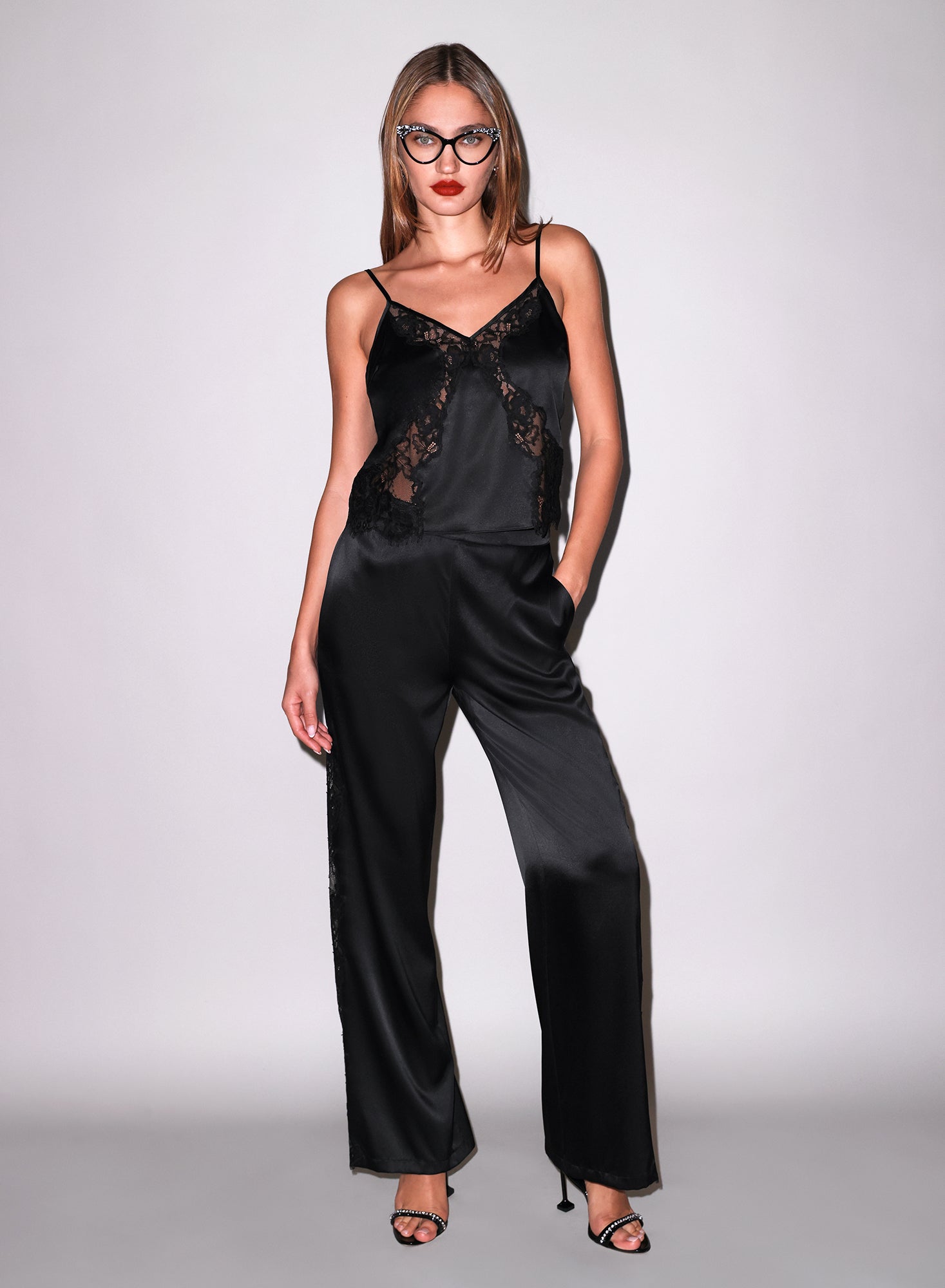 Juliet Silk & Lace Pant
