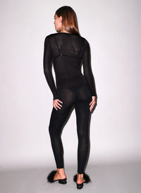 Butter Soft V-Neck Tee-black-fleur du mal