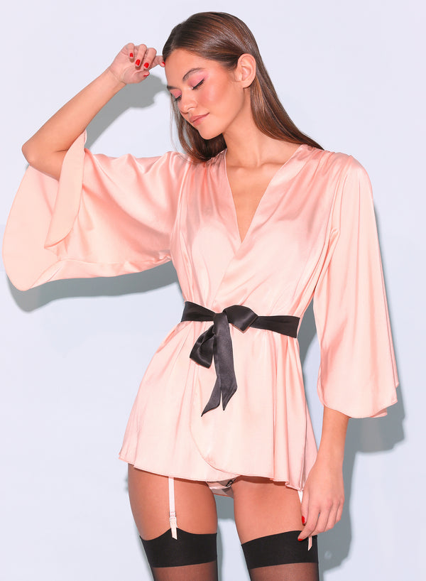 Bleach apricot - Angel Sleeve Robe | Fleur du Mal