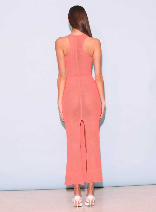 Tangerine - Lace Pointelle Maxi Dress | Fleur du Mal