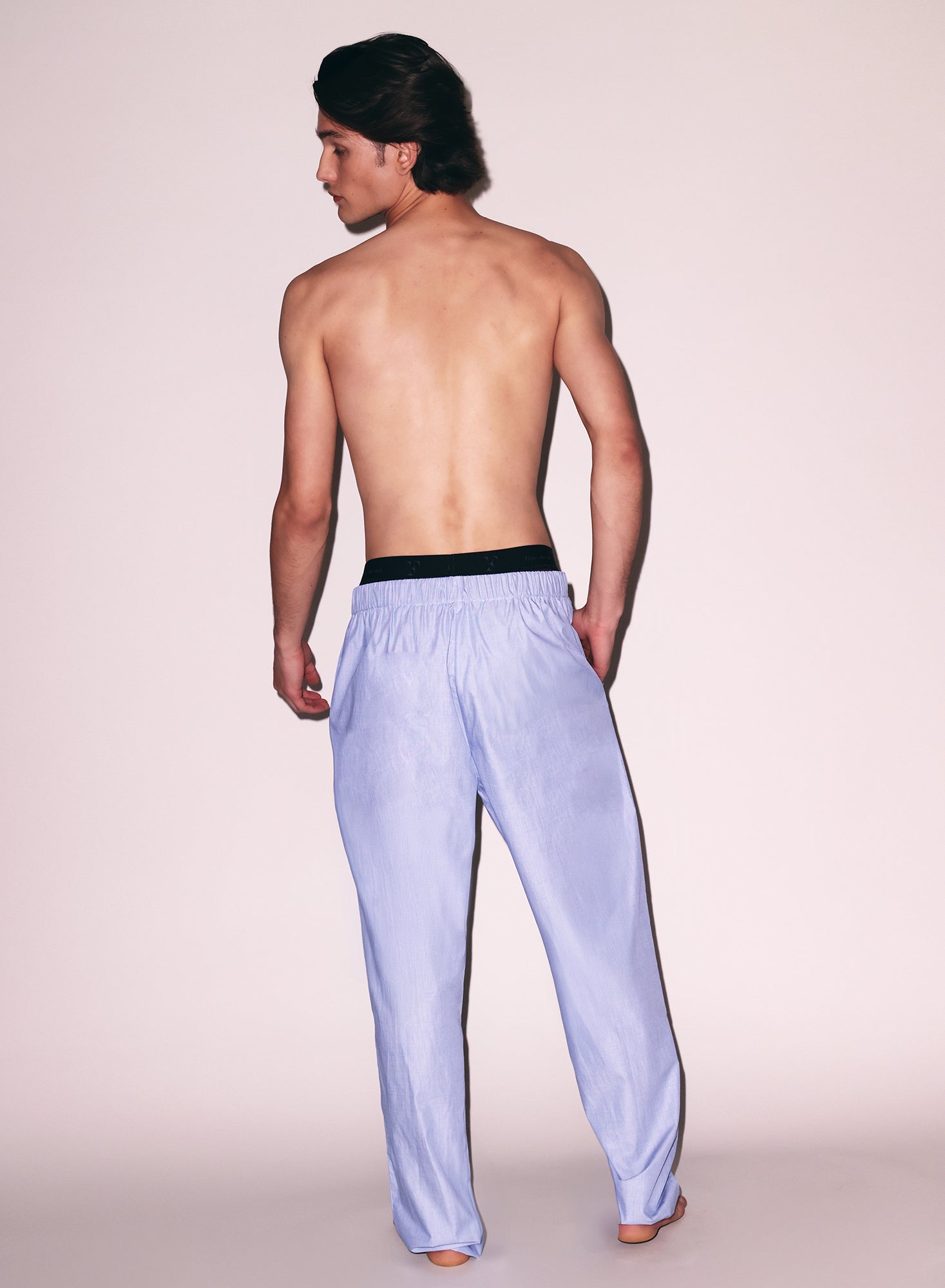 Poplin Mens pjs in blue