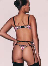 Fidelia Embroidery Garter Belt