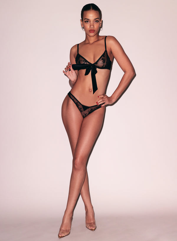 Black - Untie Me Cheeky | Fleur du Mal