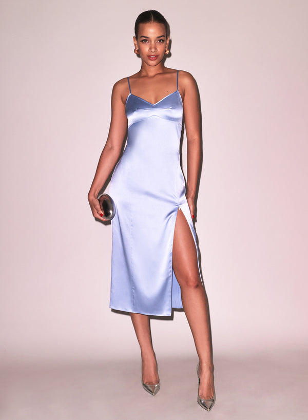 cloud silk dress Silk Gown with Cloud Print black-white / 6