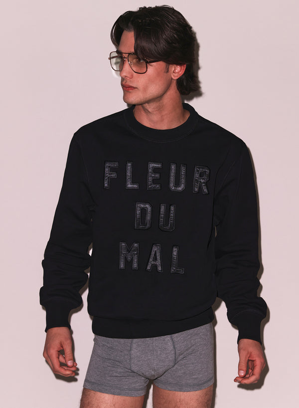 Black - Unisex Logo Sweatshirt | Fleur du Mal