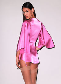 Angel Sleeve Robe- pink desire- Fleur du Mal- back