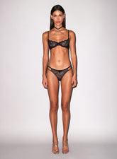 Bianca Lace Ouvert Panty- Fleur Du Mal