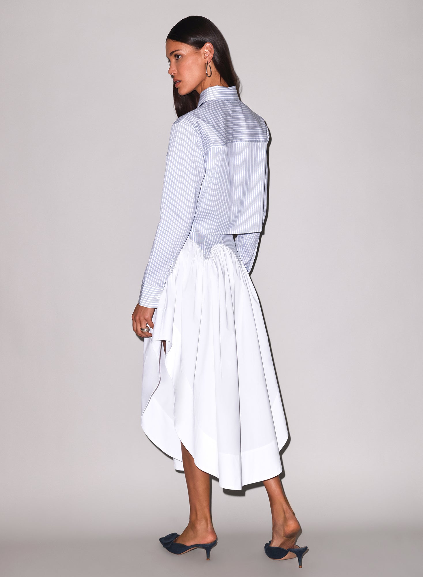 Poplin Garter Skirt- fleur