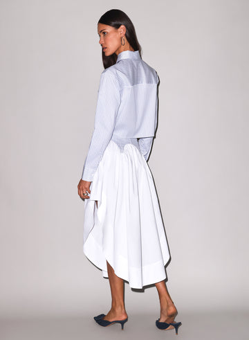 East hampton stripe - Poplin Garter Skirt | Fleur du Mal