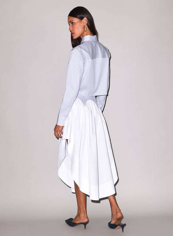 East hampton stripe - Poplin Garter Skirt | Fleur du Mal