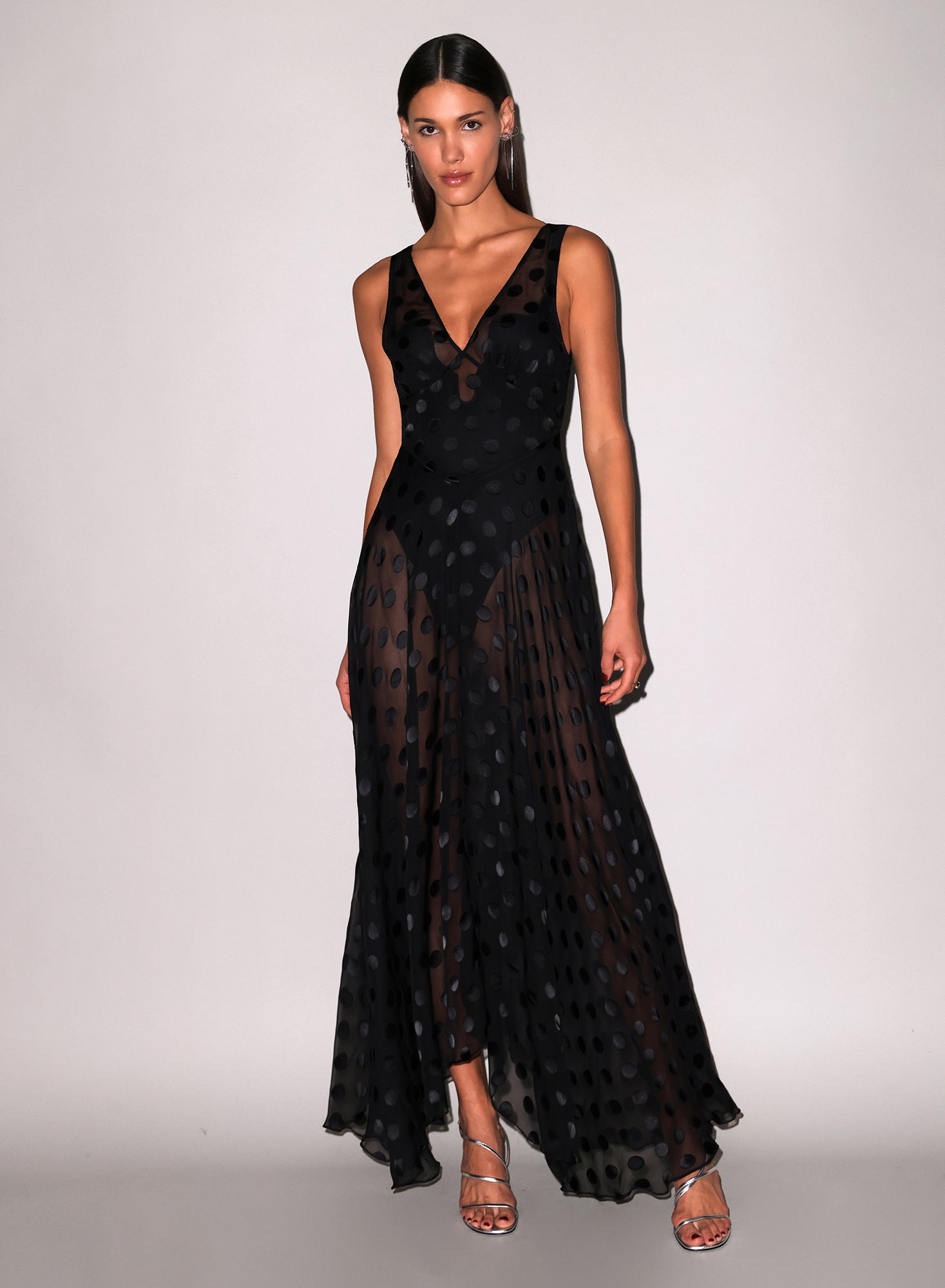 Silk Dot Gown
