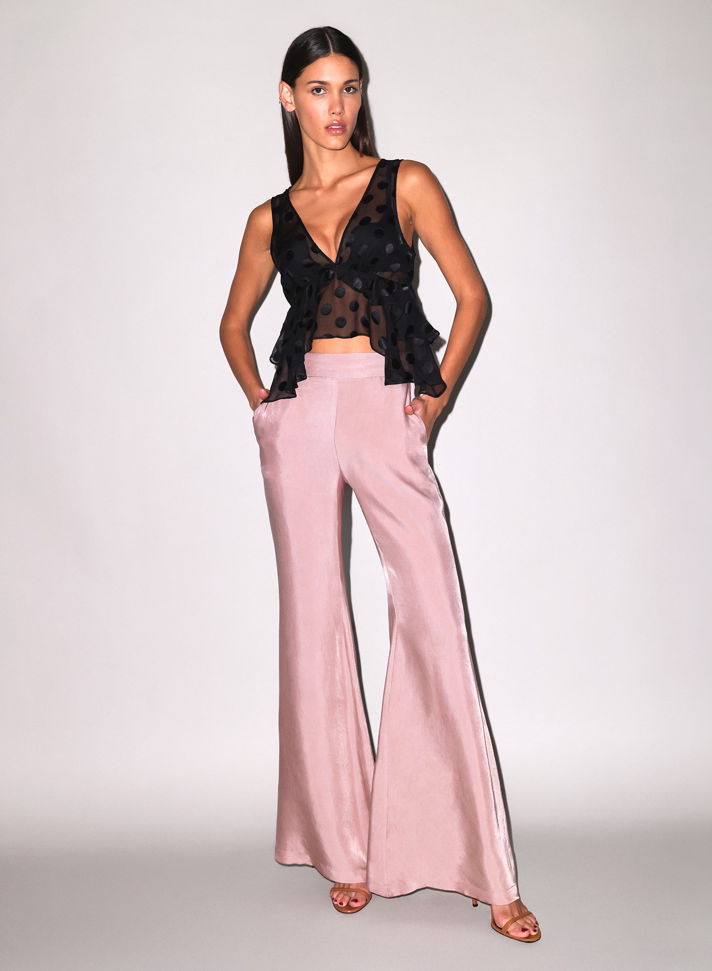 Luxe Twill Flare Pant
