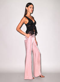 Luxe Twill Flare Pant-tan