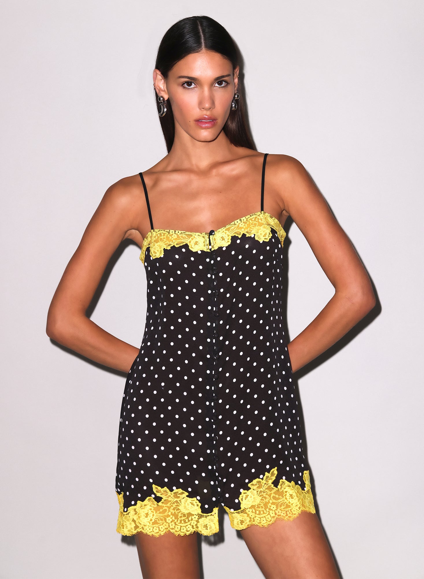 Juliet Lace Button Slip- Fleur du Mal