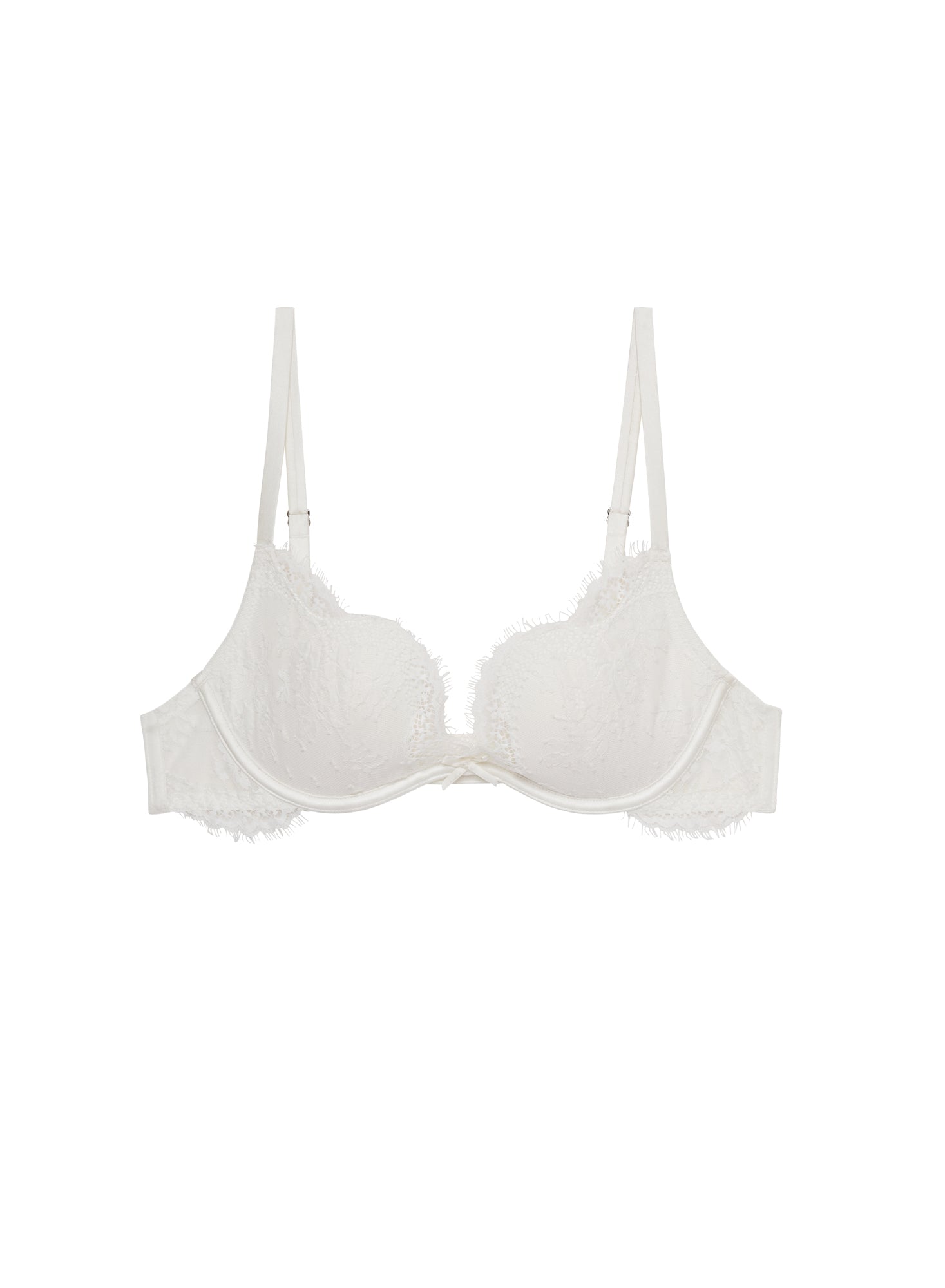 Frankie Lace Seduce U-Plunge Bra- Ivory- Fleur du Mal-flat