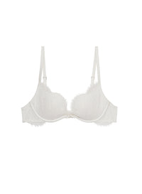 Frankie Lace Seduce U-Plunge Bra- Ivory- Fleur du Mal-flat