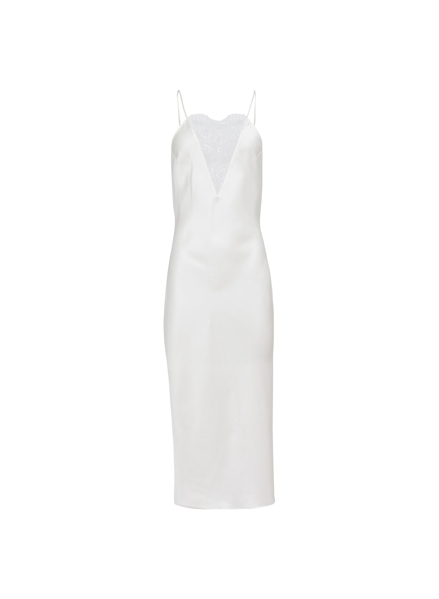 Frankie Lace Slip Dress in ivory- Fleur du Mal