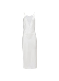 Frankie Lace Slip Dress in ivory- Fleur du Mal