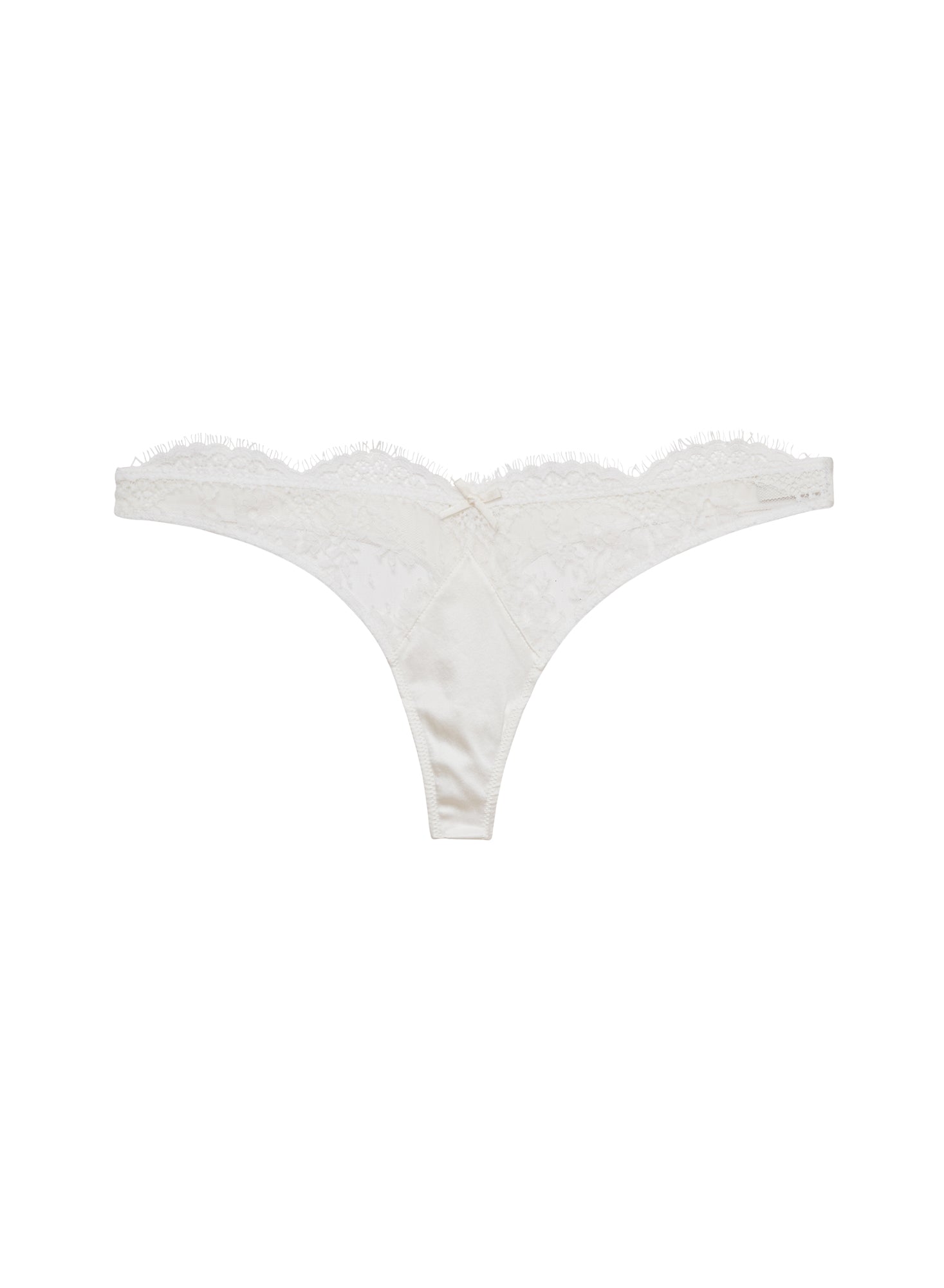 Frankie Lace Thong- ivory- Fleur du Mal-flat