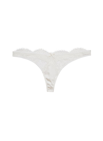 Frankie Lace Thong- ivory- Fleur du Mal-flat