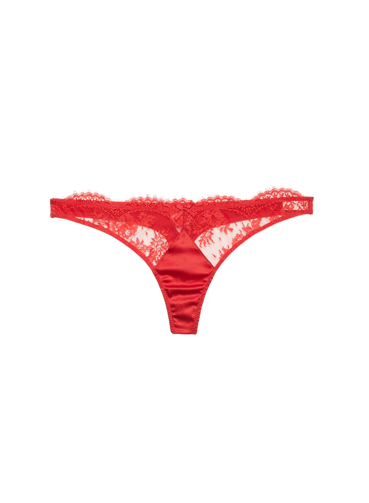 Frankie Lace Thong-red