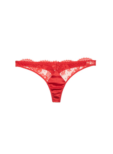 Rouge - Frankie Lace Thong | Fleur du Mal