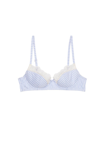 Hampton Poplin Demi Bra-fleur du mal-flat
