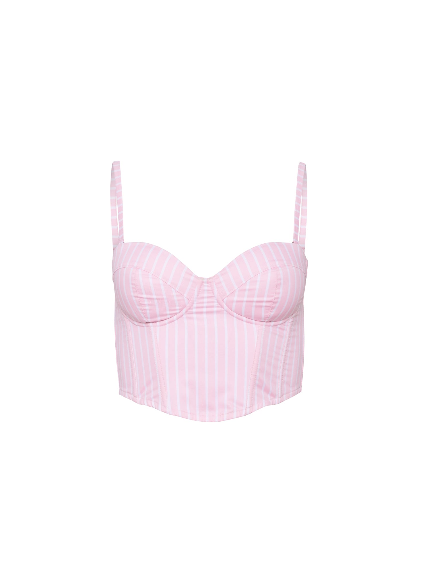 Hampton Poplin Cropped Bustier-Fleur du Mal