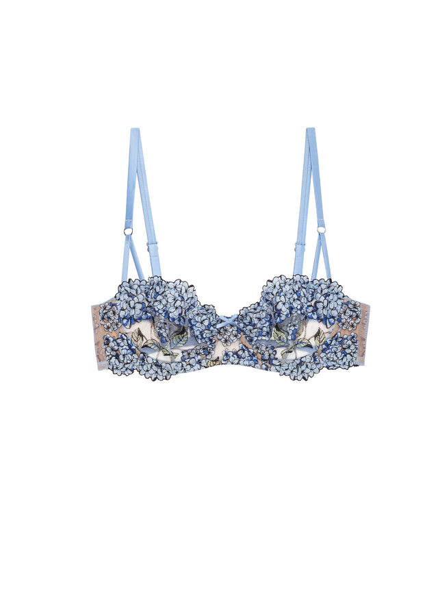 Petal blue - Hydrangea Balconette Bra | Fleur du Mal