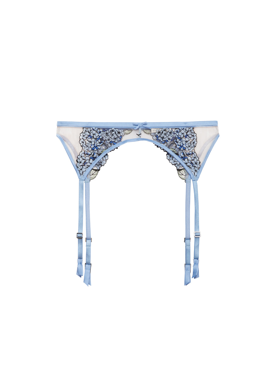 Petal blue - Hydrangea Garter Belt | Fleur du Mal