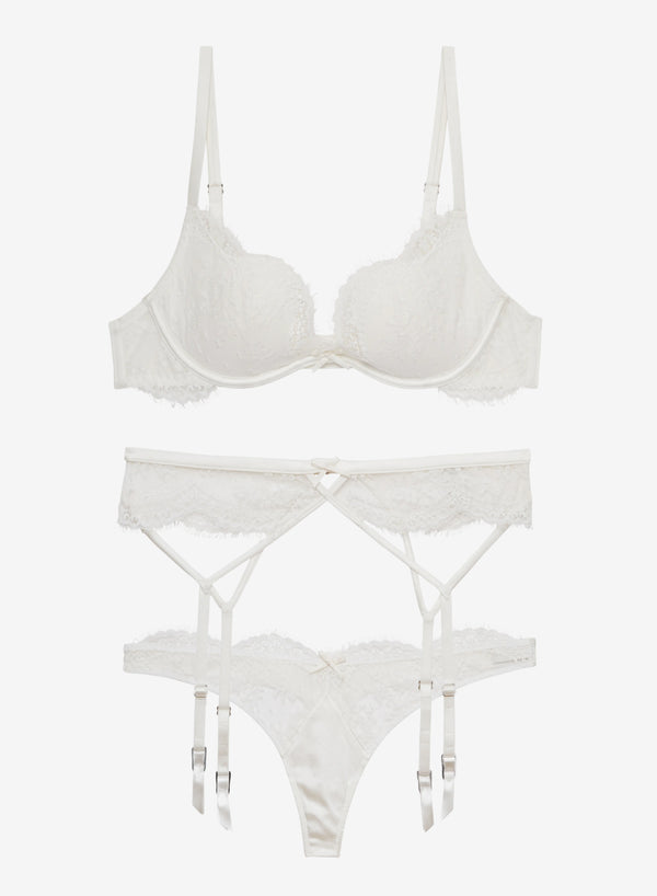  - Ivory Frankie Lace Seduce Set | Fleur du Mal
